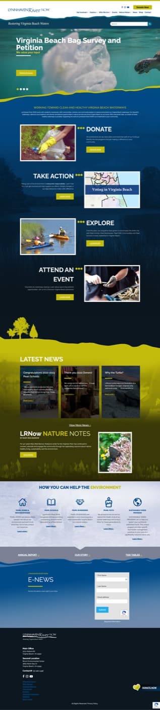 Lynnhaven River NOW homepage